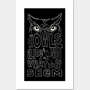 Twin Peaks Owls Posters and Art